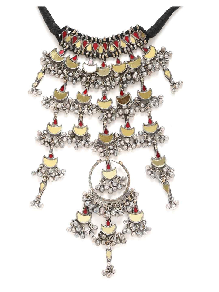 Necklace - Mulitcolor Glass Tassels | SHOBITAM