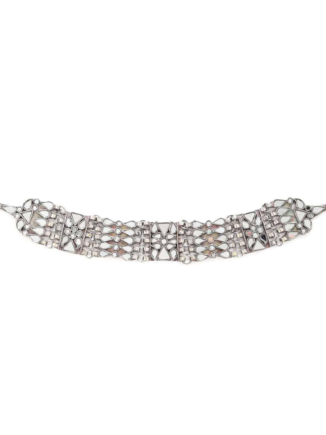 Choker Necklace - Antique Silver Look | SHOBITAM