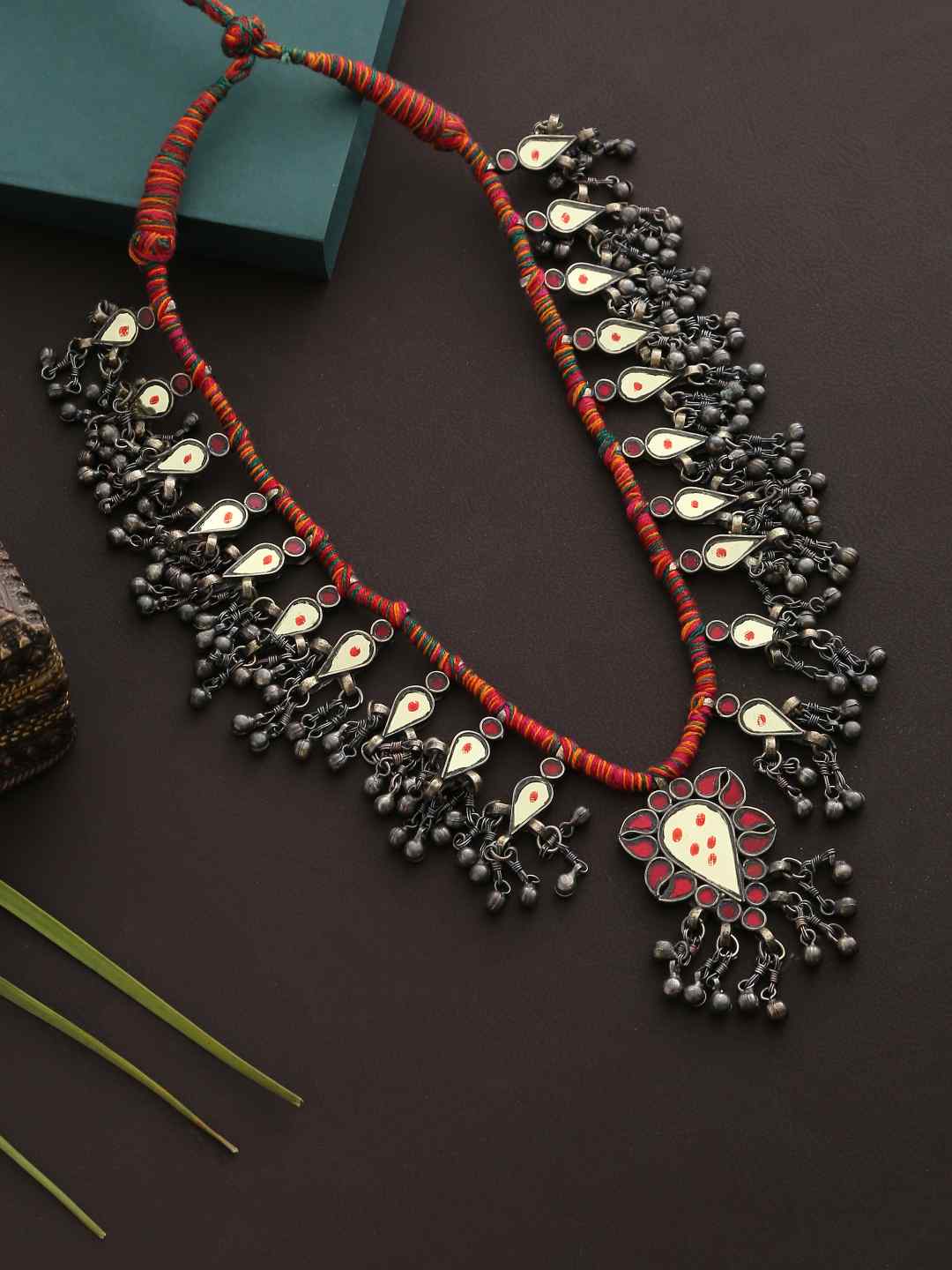 Necklace - With Glass And Ghungroos | SHOBITAM