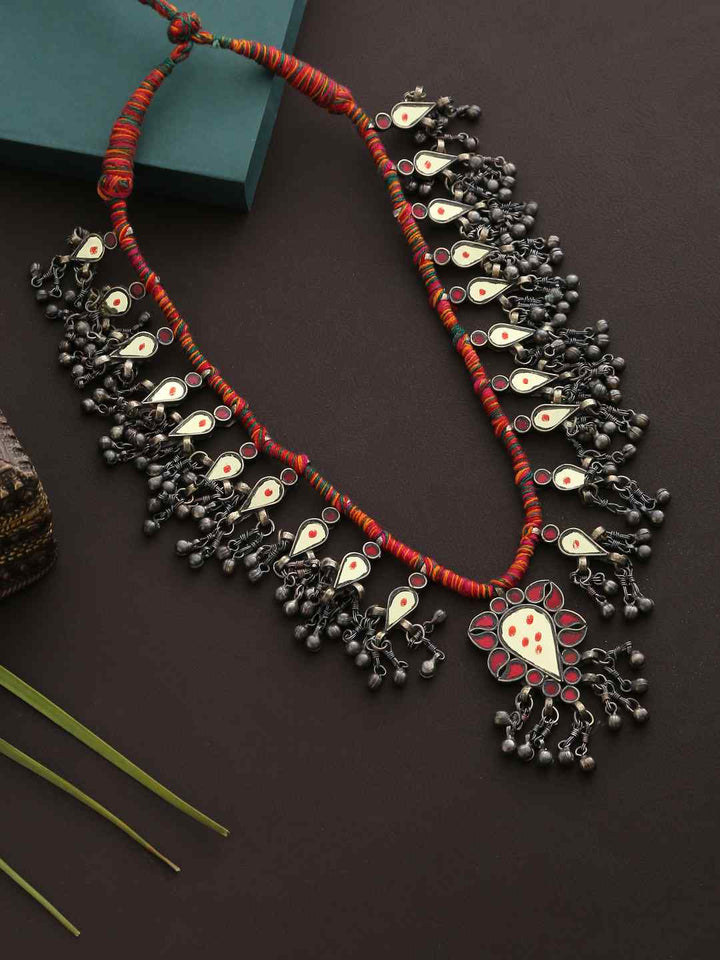 Necklace - With Glass And Ghungroos | SHOBITAM