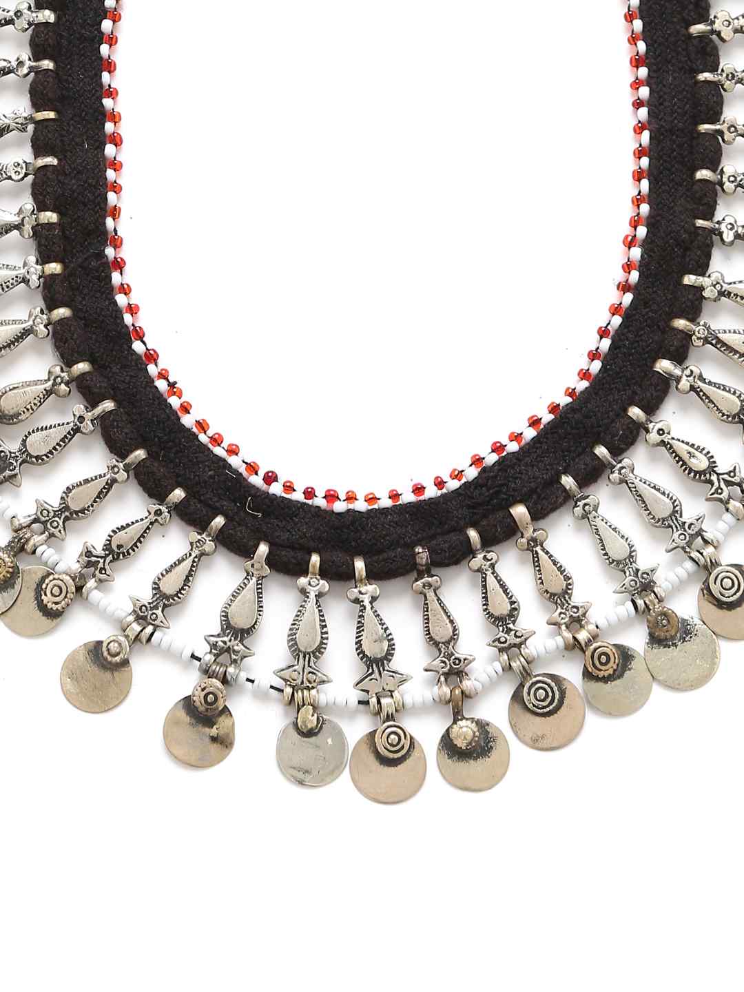 Necklace - Vintage Design Silver Tone | SHOBITAM
