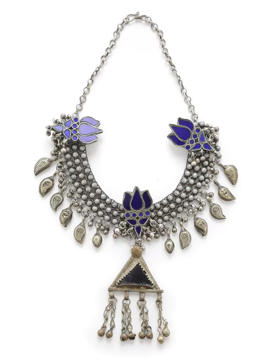 Choker - Blue Glass Detail | SHOBITAM