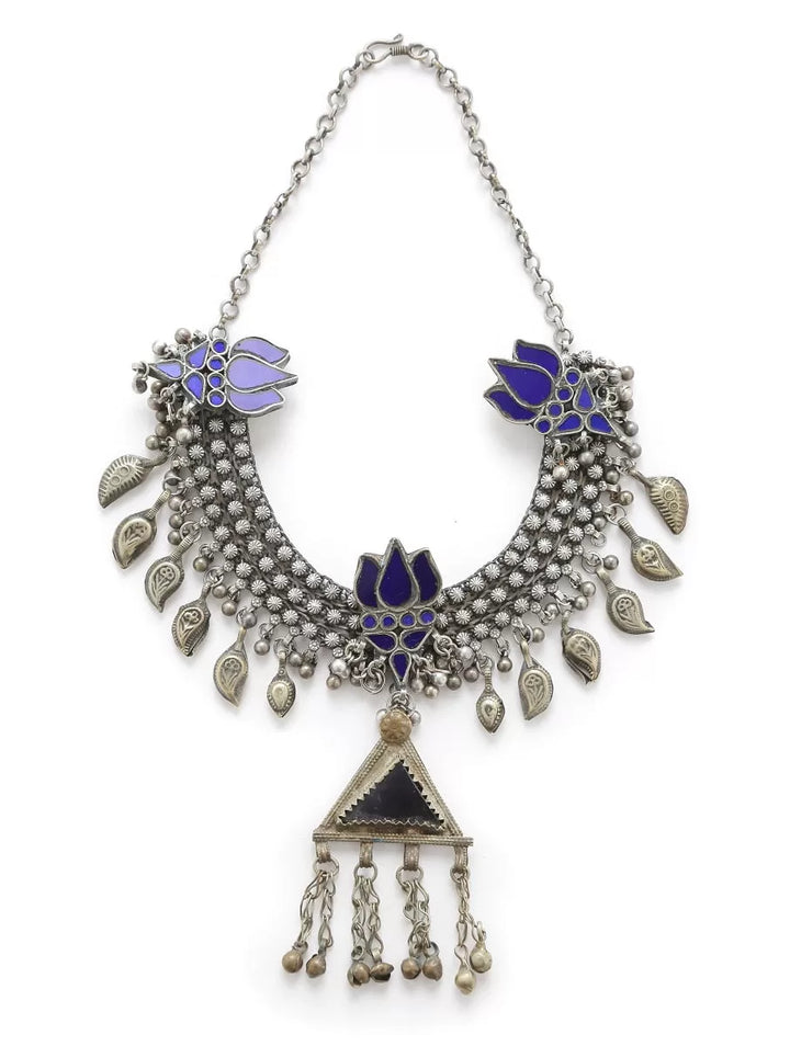 Choker - Blue Glass Detail | SHOBITAM