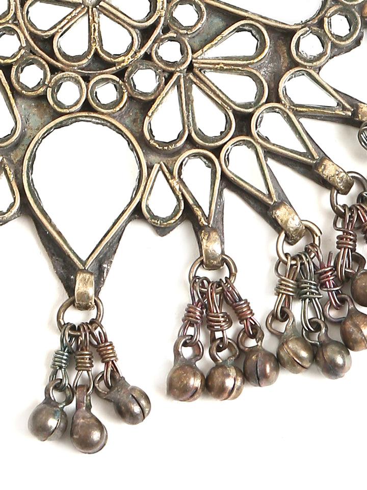 Pendant - Glass Lotus In Chain | SHOBITAM