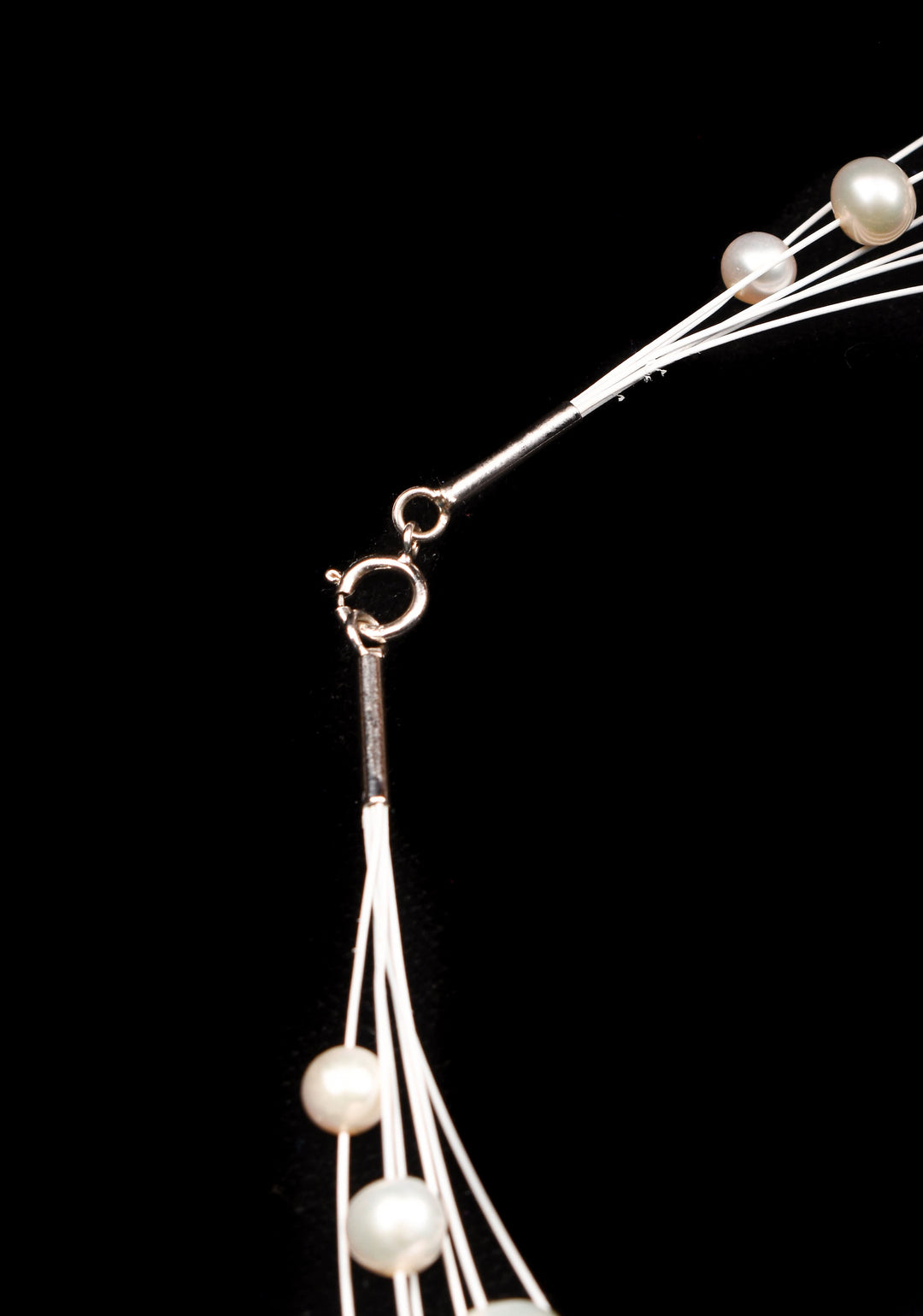 Charming Multistrand Flexible Wire Pearls Necklace (Earrings Not Included)