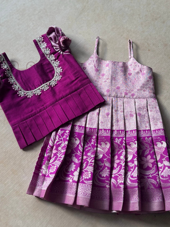 Rhythm - 2 in 1 Frock With Top Festive Edit Express | SHOBITAM