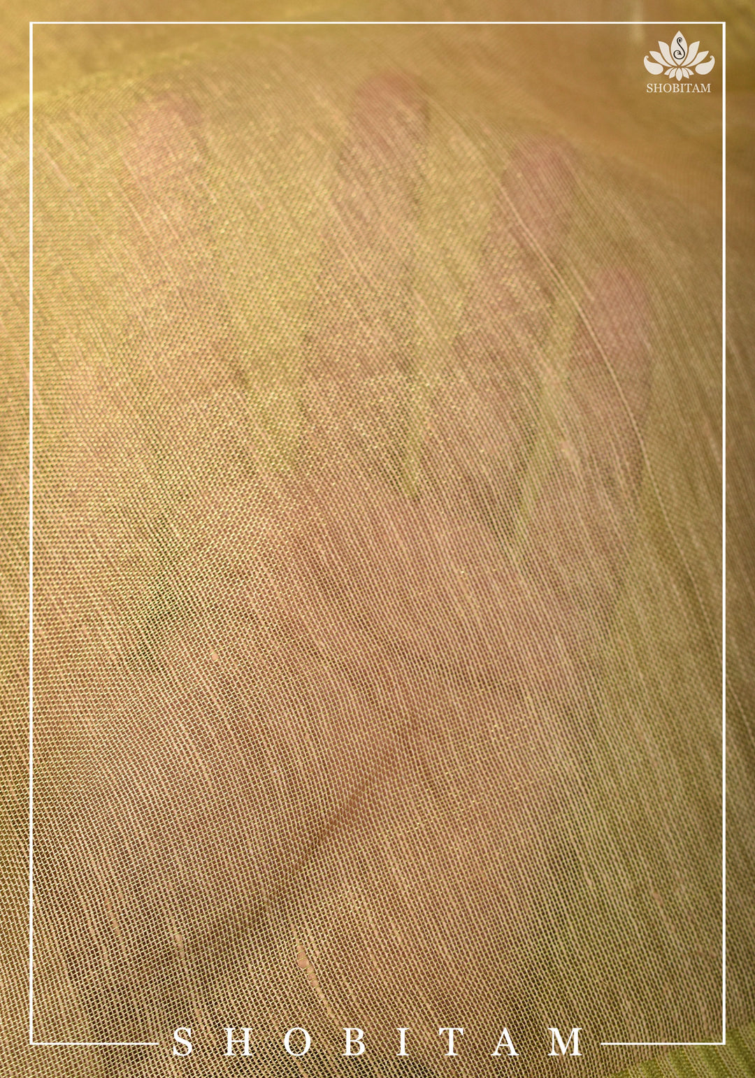 Gold Tissue Linen Saree