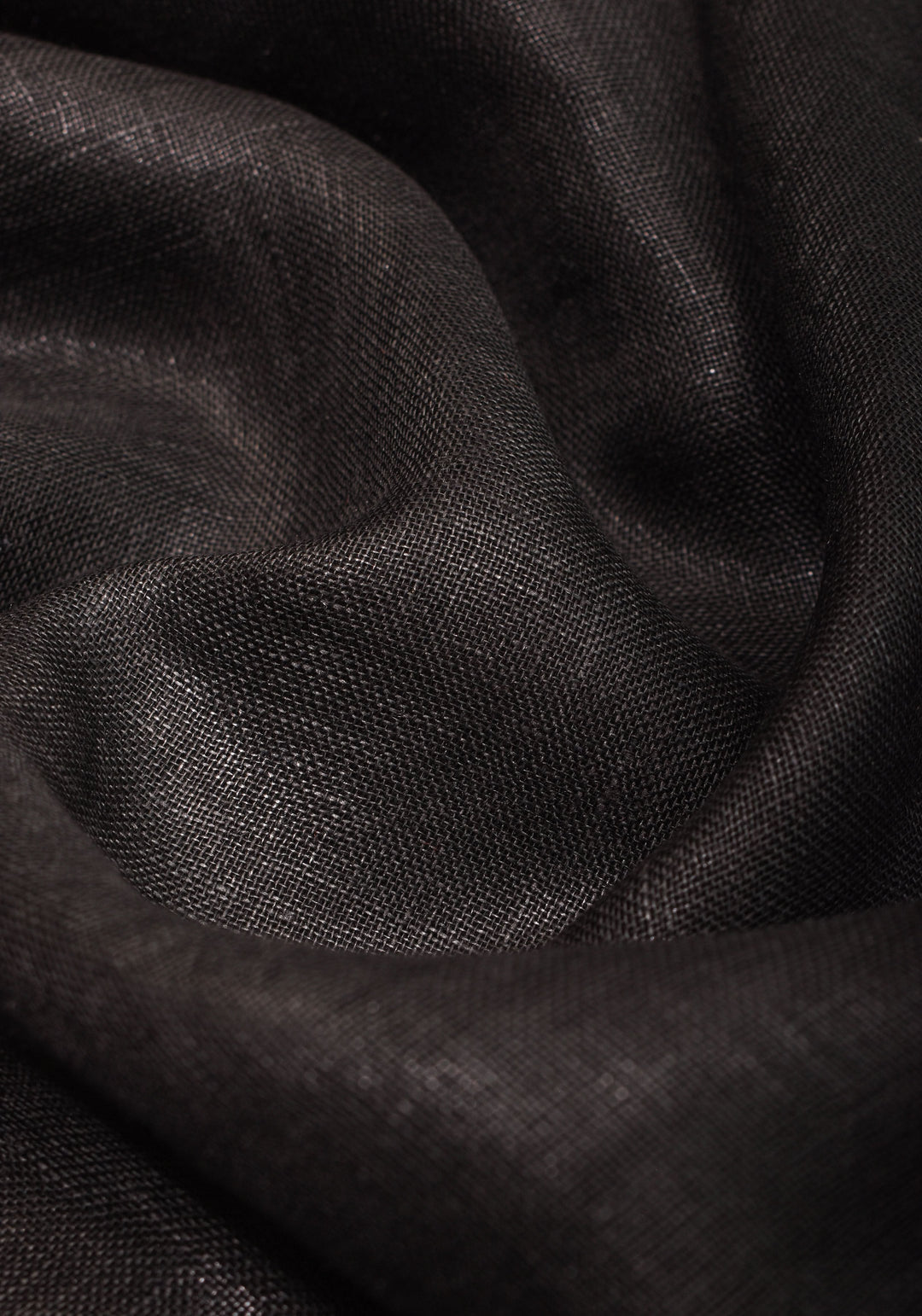 Black Linen by Linen Saree with Wide Border | SHOBITAM