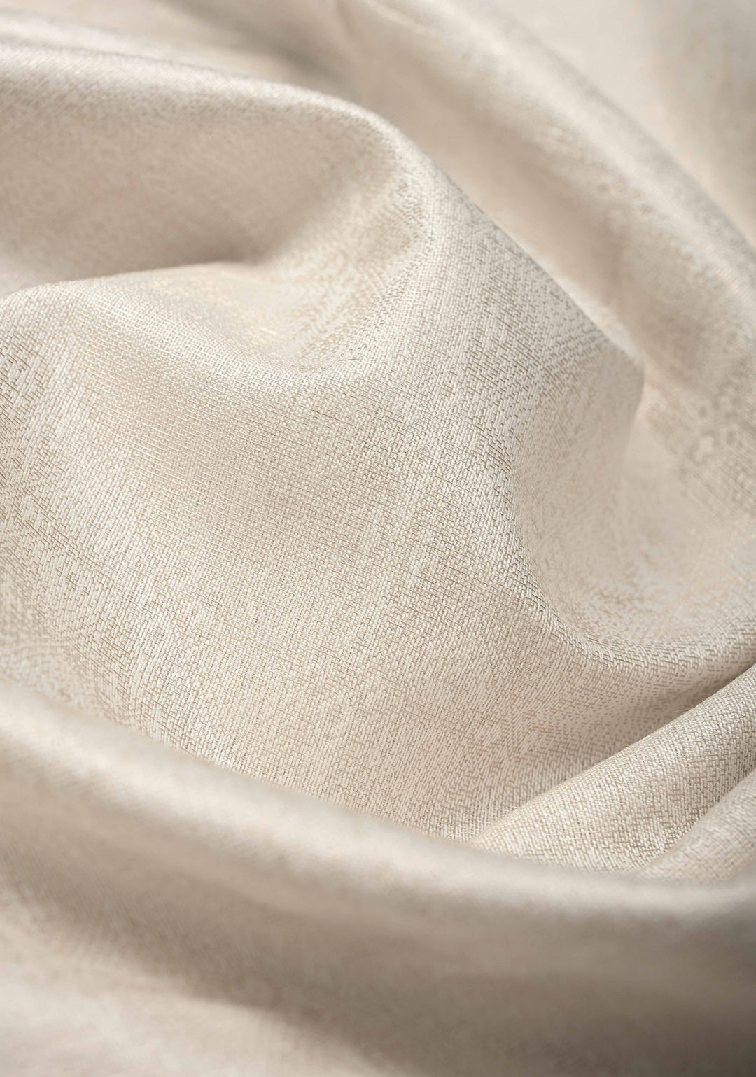 White Semi Tussar Tissue Silk Saree with Zari Border