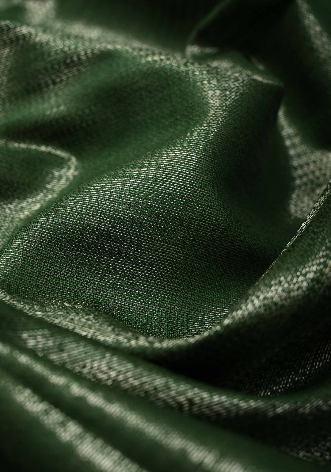 Myrtle Semi Tussar Saree with Temple Silver Zari Border