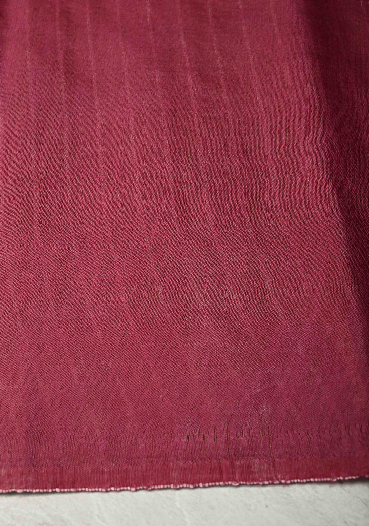 Sap Green Borderless Semi Tussar Saree with Thread Horizontal Stripes and Contrast Sequins Pallu