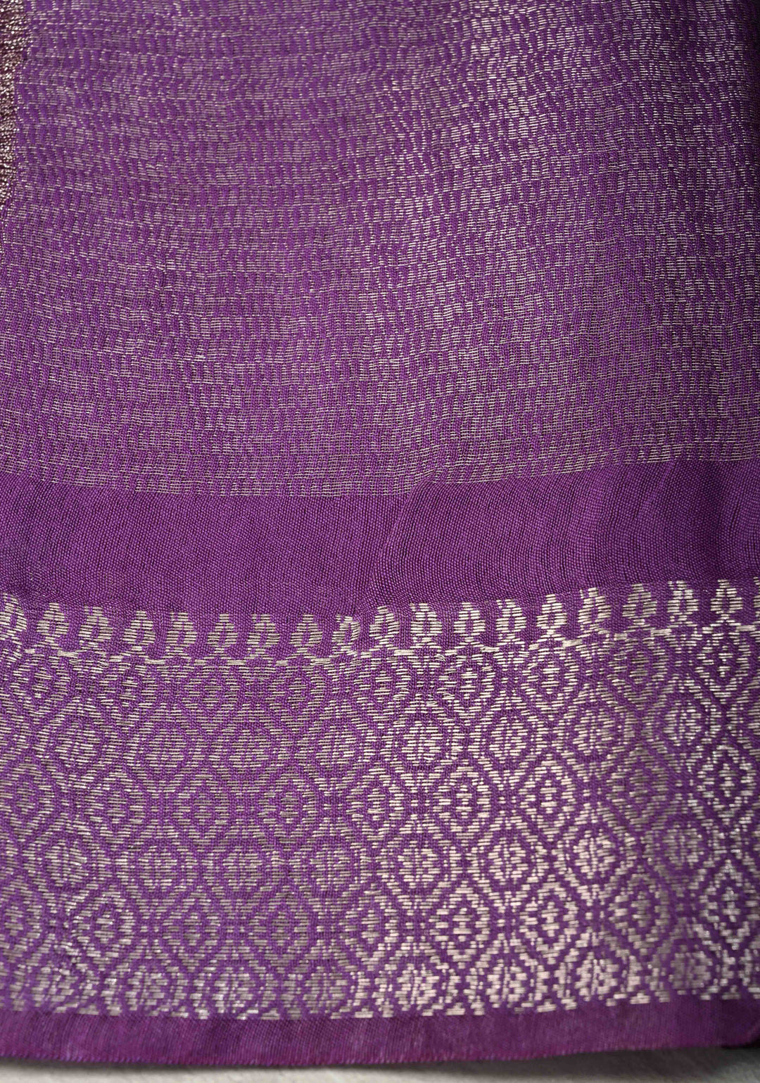 Coffee Brown Semi Tussar Tissue Saree with Contrast Zari Border and Pallu | SHOBITAM