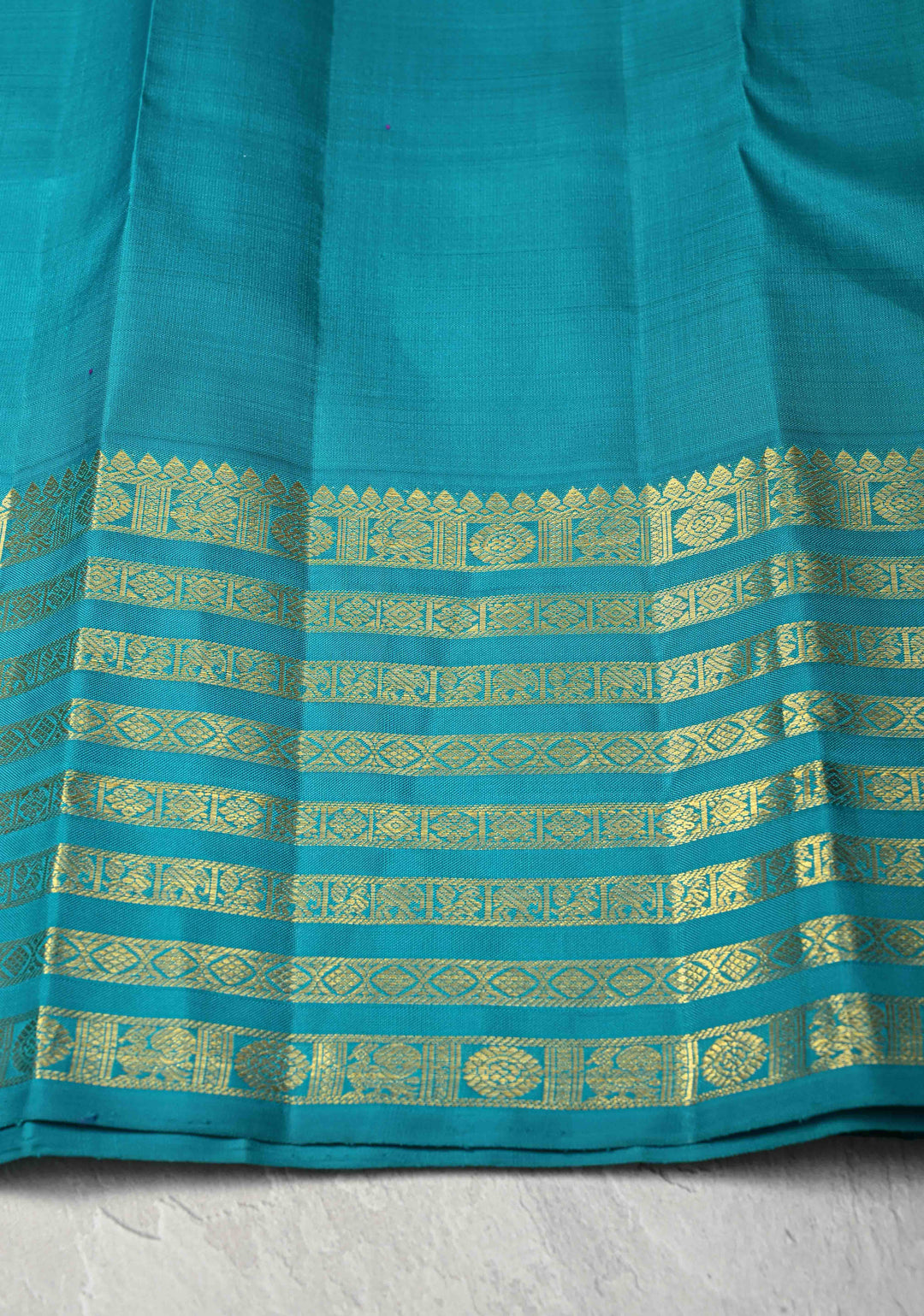 Lilac Purple Korvai Kanjivaram Pure Silk Saree with Zari Buttas and Contrast Zari Border | SILK MARK CERTIFIED