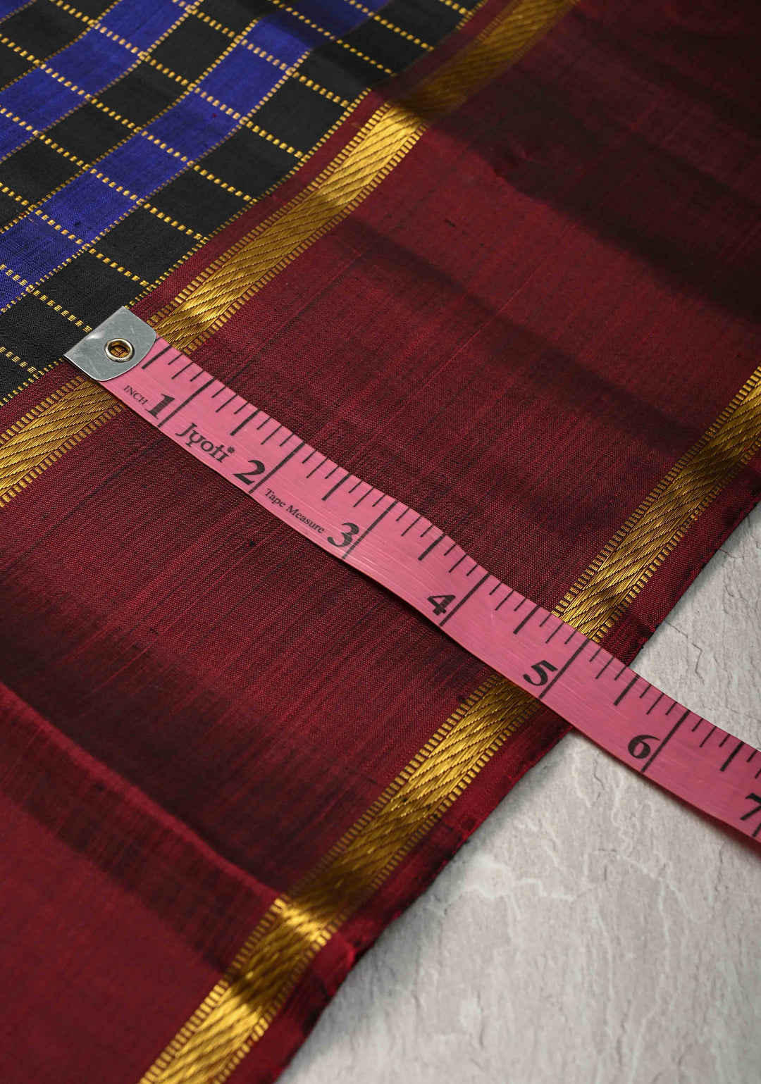 Purple-Betel Nut Brown Kanjivaram Pure Silk Saree with Zari Checks and Rettaipet  Border | SILK MARK CERTIFIED