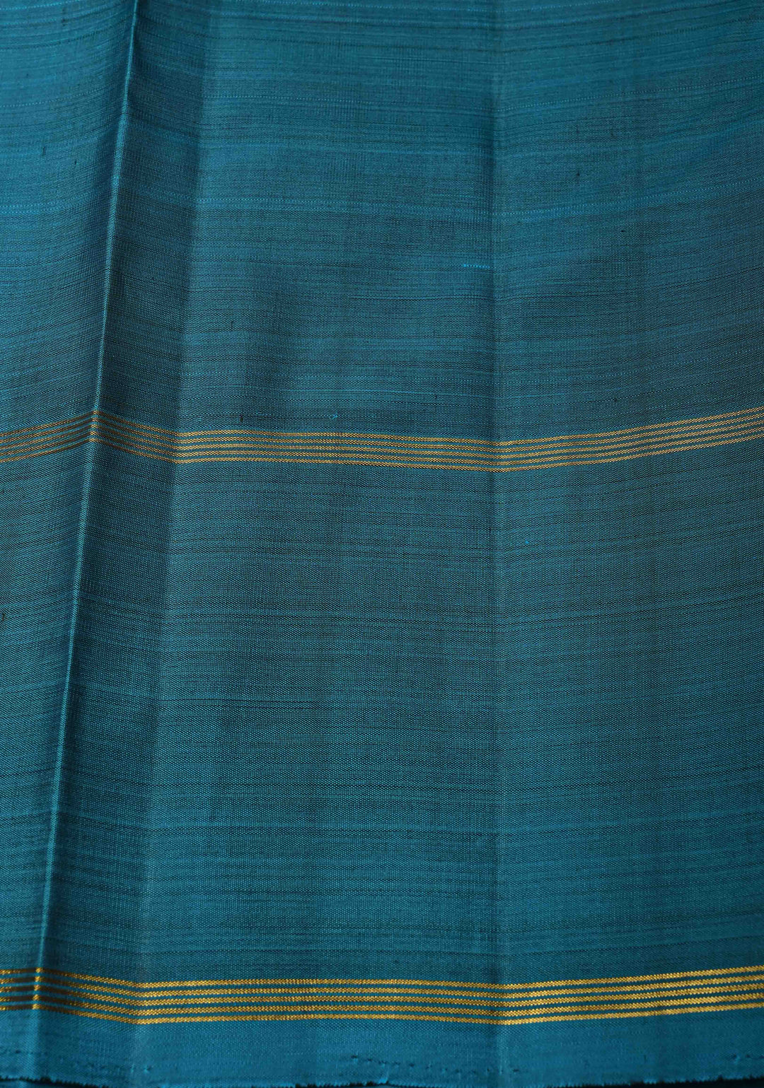 Black Brown Kanjivaram Pure Silk Saree with Vertical Stripes, zari buttas and Contrast Rettaipet Border | SILK MARK CERTIFIED