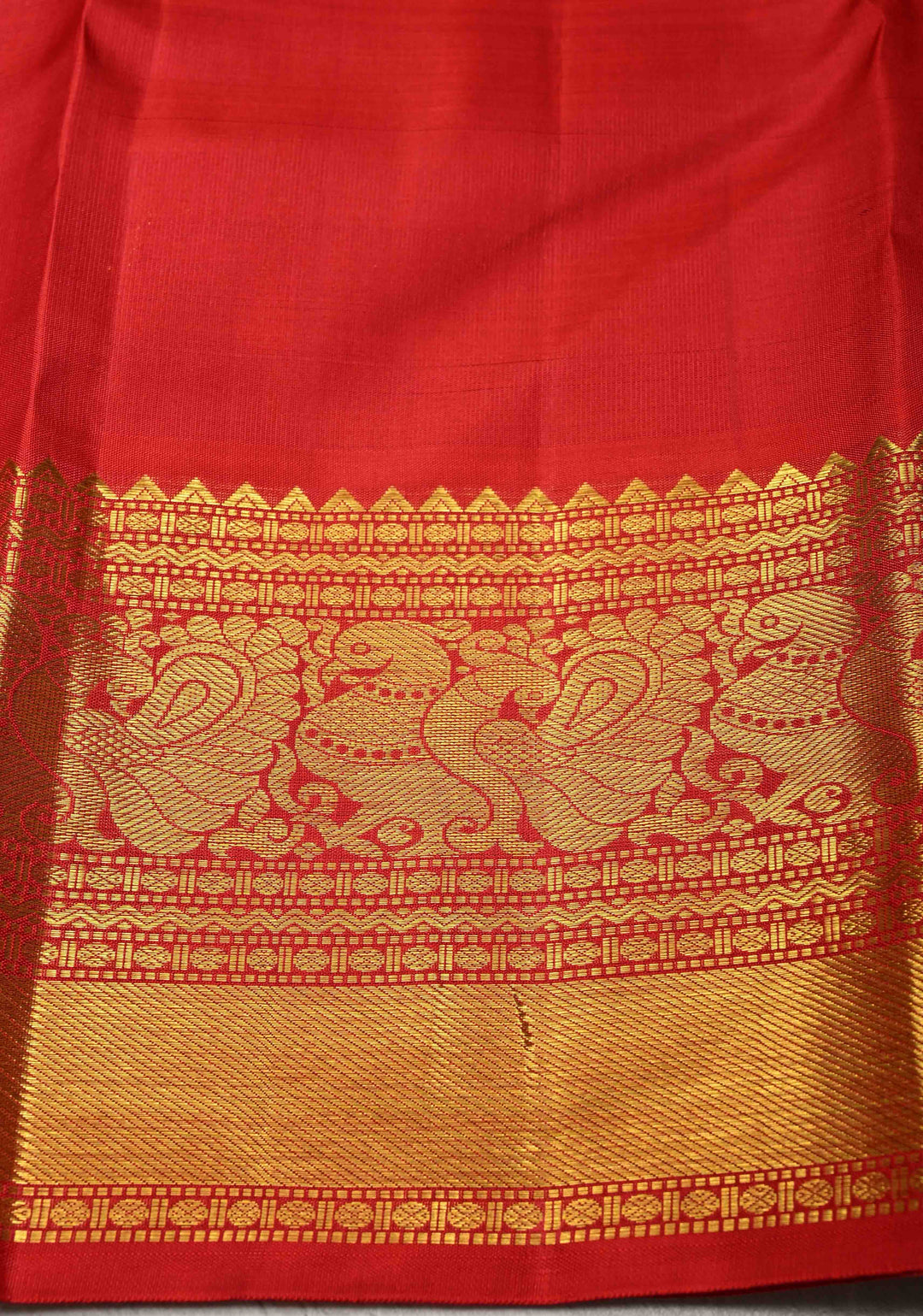 Sea Green Korvai Kanjivaram Pure Silk Saree with Zari Buttas and Contrast Zari Border | SILK MARK CERTIFIED