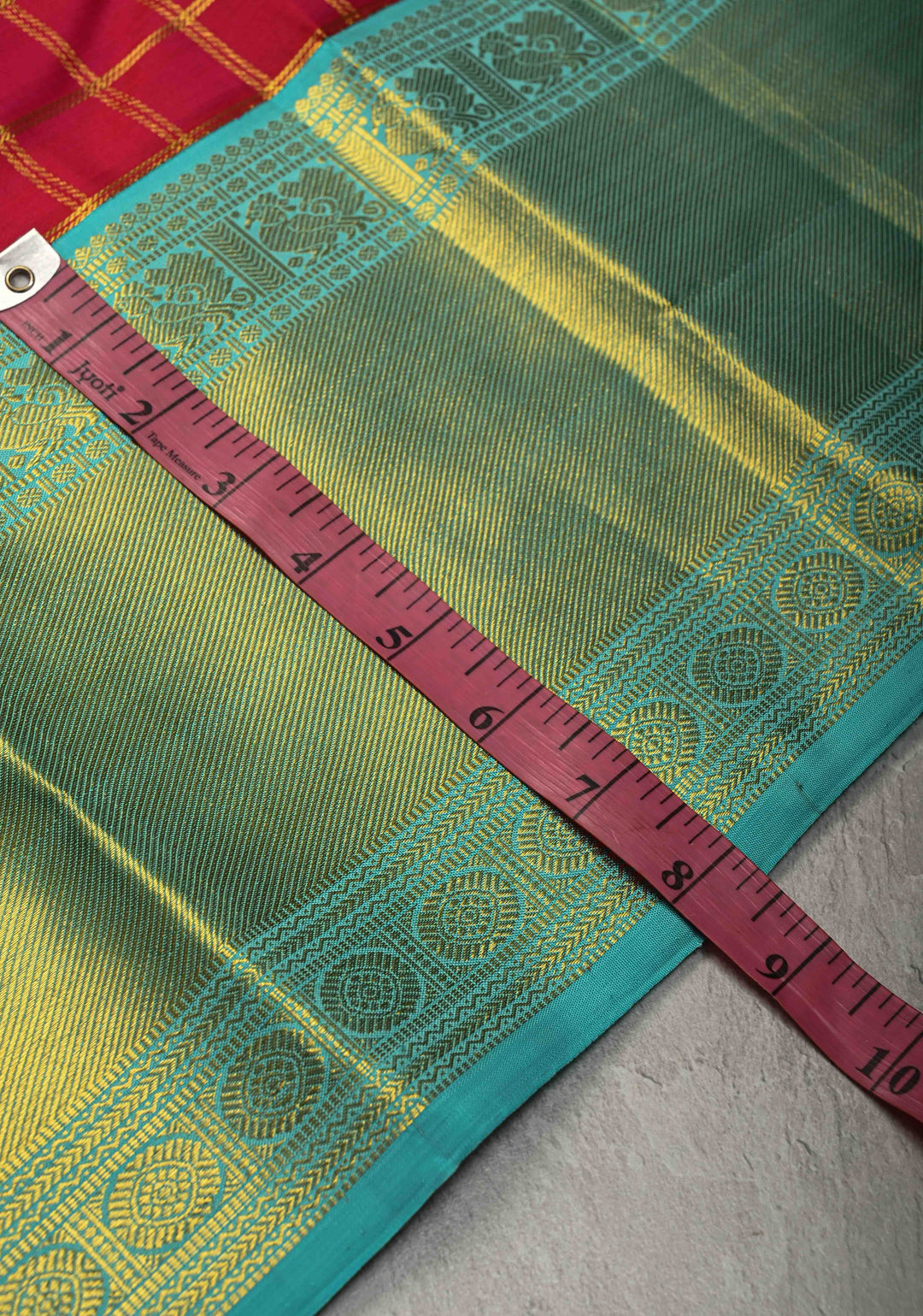 Pure Zari Rani Pink Korvai Kanjivaram Pure Silk Saree with Zari Checks and Contrast Zari Border | SILK MARK CERTIFIED
