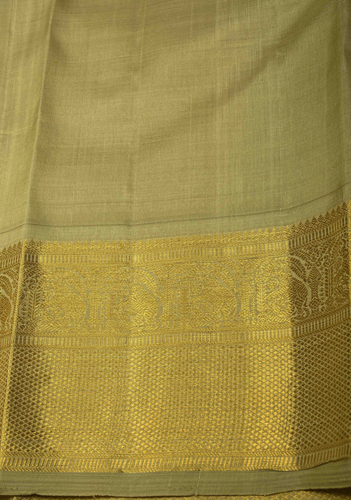 Magenta Kanjivaram Pure Silk Saree with Vertical Stripes and Korvai Contrast Zari Border | SILK MARK CERTIFIED