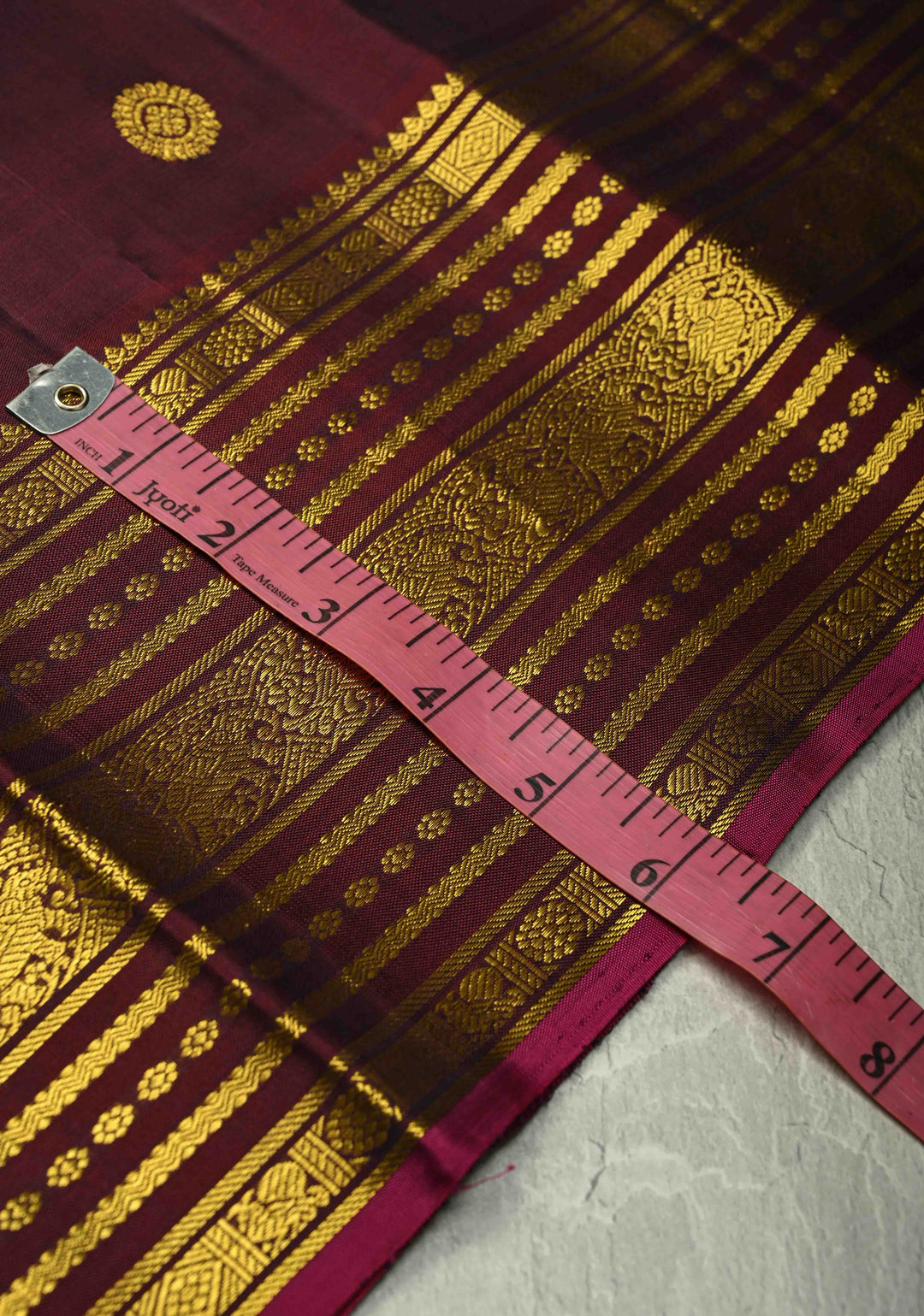 Kanchana Kanjivaram Pure Silk Saree with Zari Buttas and Zari Border | SILK MARK CERTIFIED