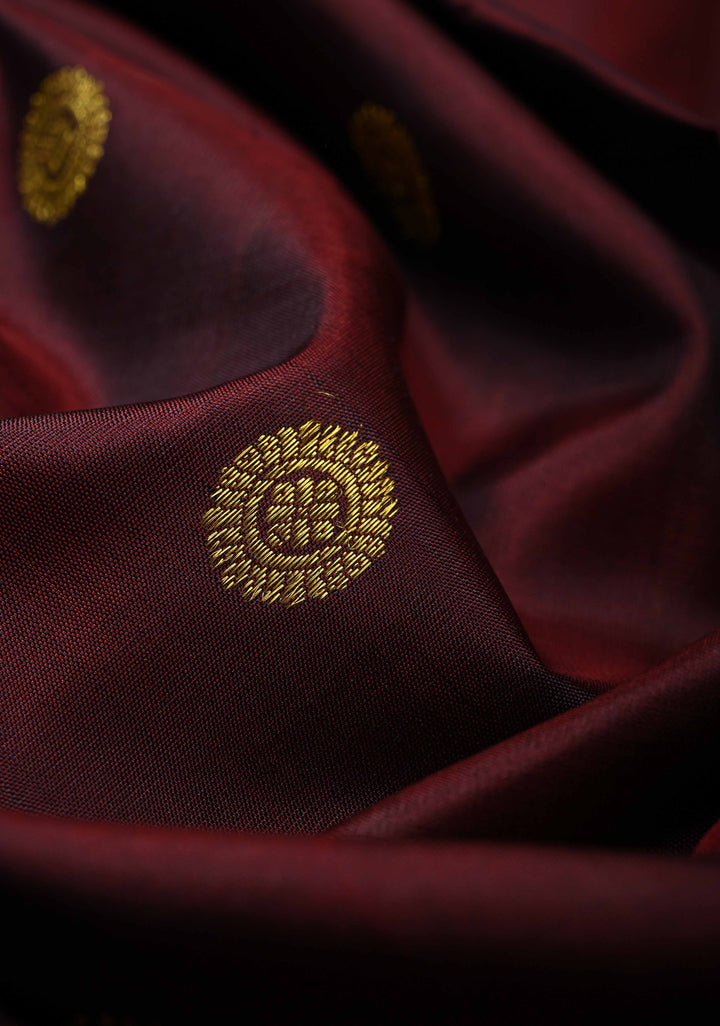 Kanchana Kanjivaram Pure Silk Saree with Zari Buttas and Zari Border | SILK MARK CERTIFIED