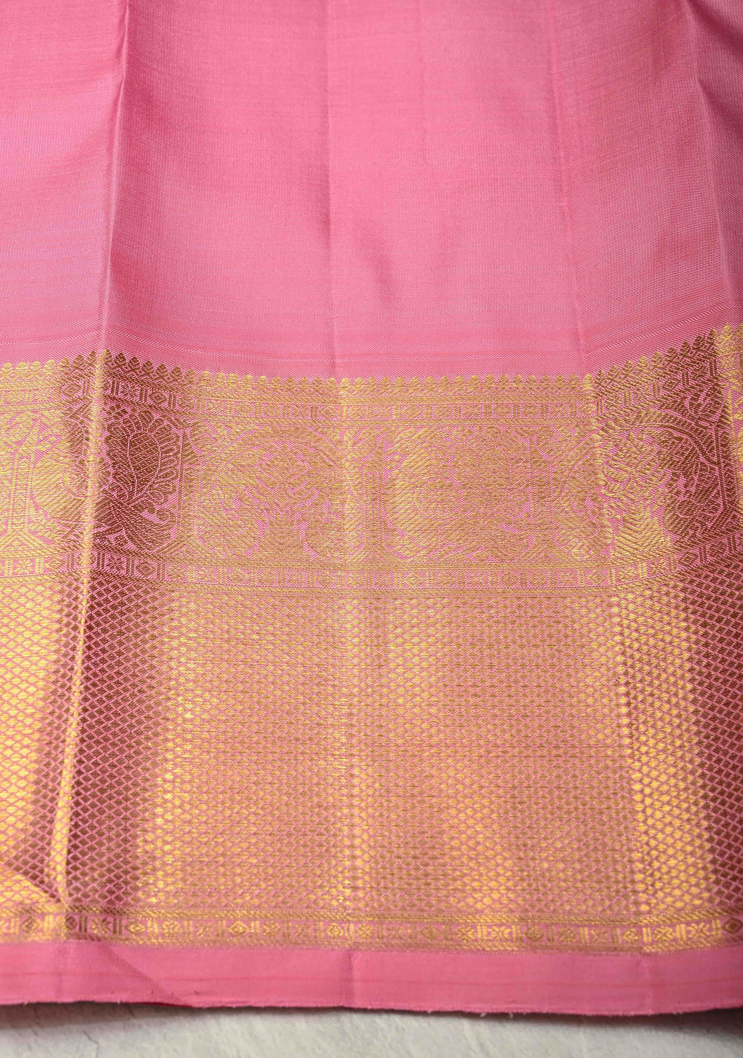 Bottle Green-Blue Dual Tone Pure Kanjivaram Silk Saree with Zari Buttas and Contrast Zari Border| SILK MARK CERTIFIED