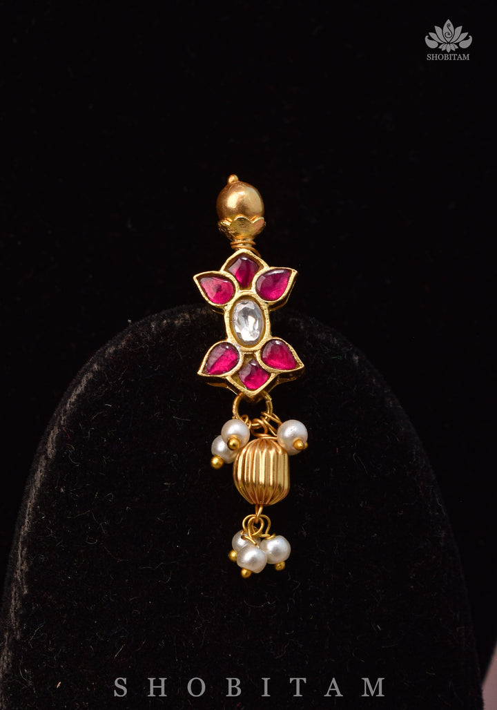 Microplated Kundan Jadau Lightweight Choker set | Shobitam Jewelry