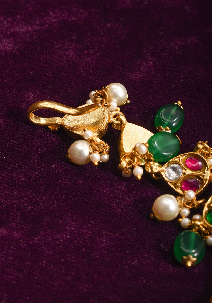 Jadau Maang Tika Ahmedabadi Kundan Hair Ornament