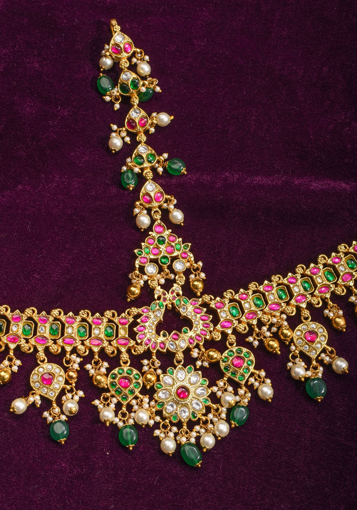 Jadau Maang Tika Ahmedabadi Kundan Hair Ornament