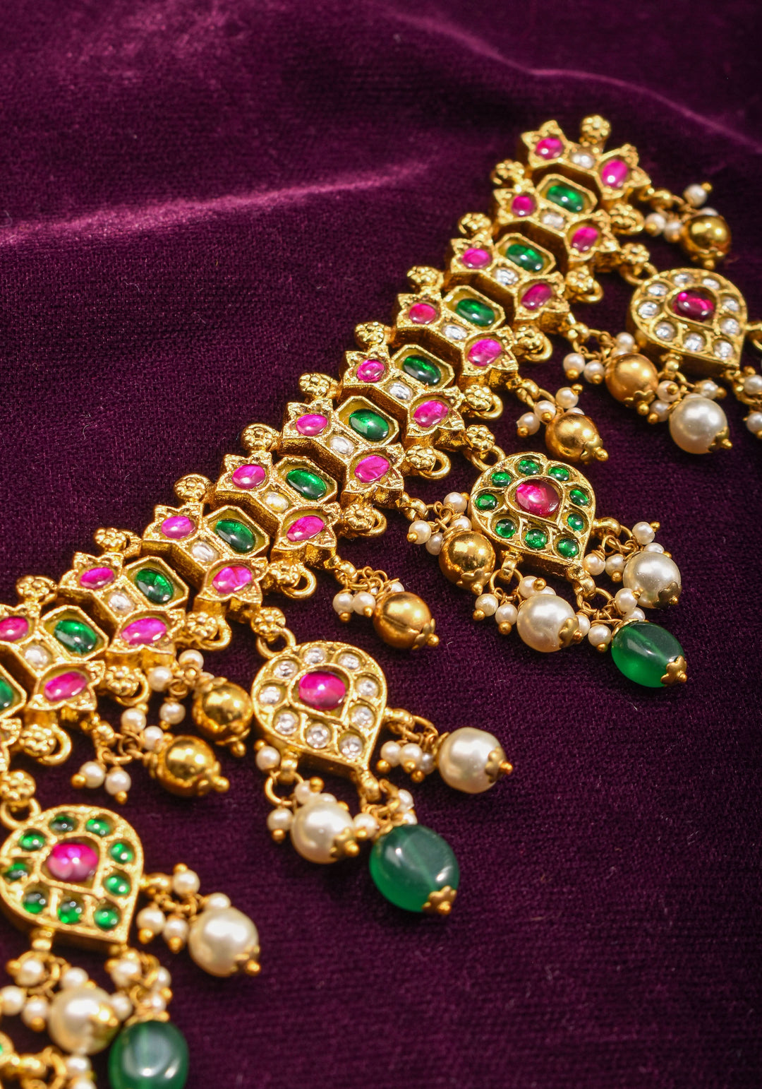 Jadau Maang Tika Ahmedabadi Kundan Hair Ornament