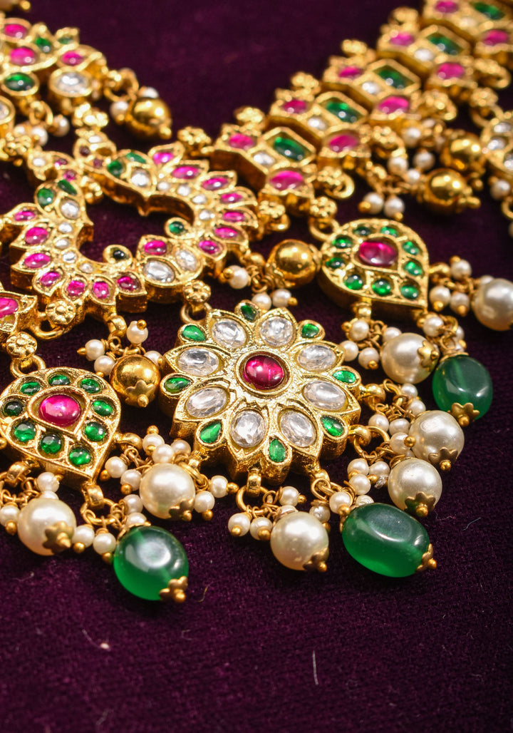 Jadau Maang Tika Ahmedabadi Kundan Hair Ornament