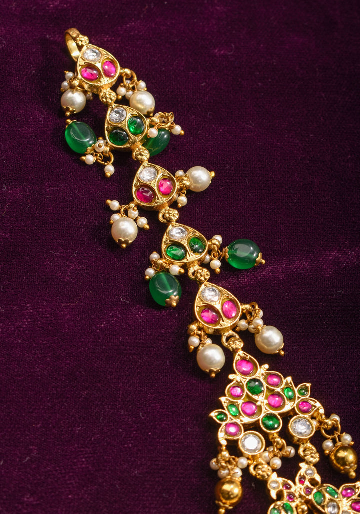 Jadau Maang Tika Ahmedabadi Kundan Hair Ornament