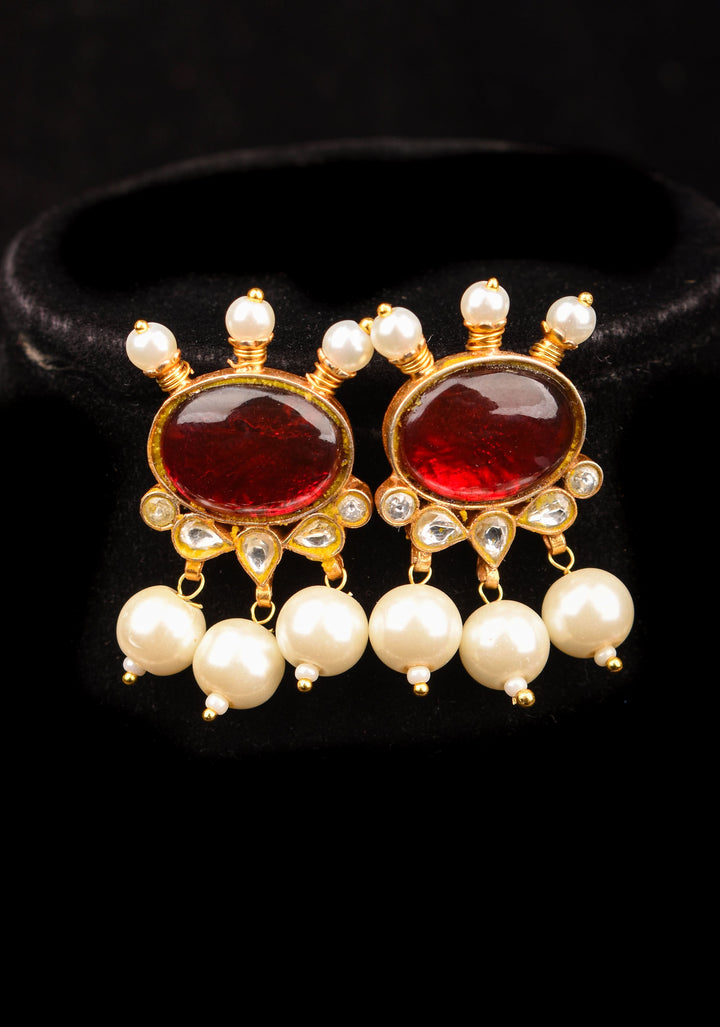 MultiColor Stone Lightweight Necklace and Earring Set | Shobitam Jewelry