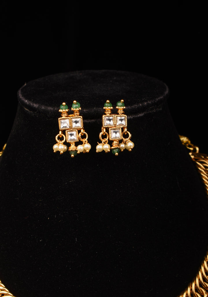 Microplated Kundan Jadau Lightweight Choker set