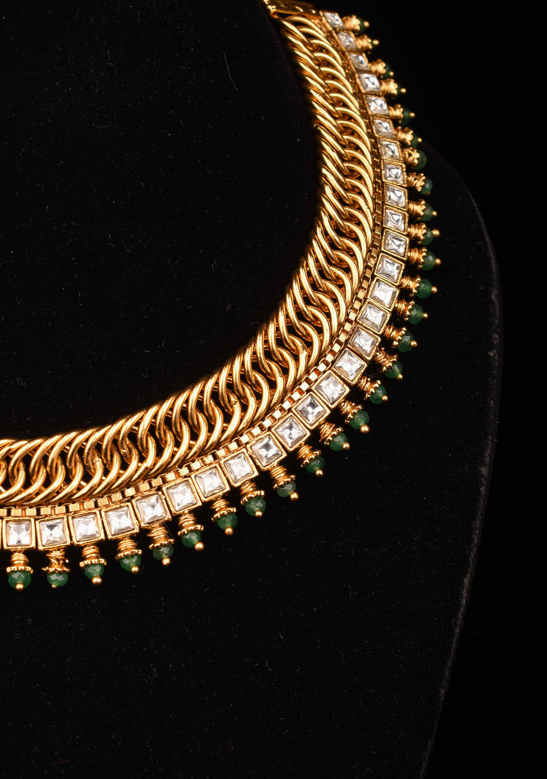 Microplated Kundan Jadau Lightweight Choker set