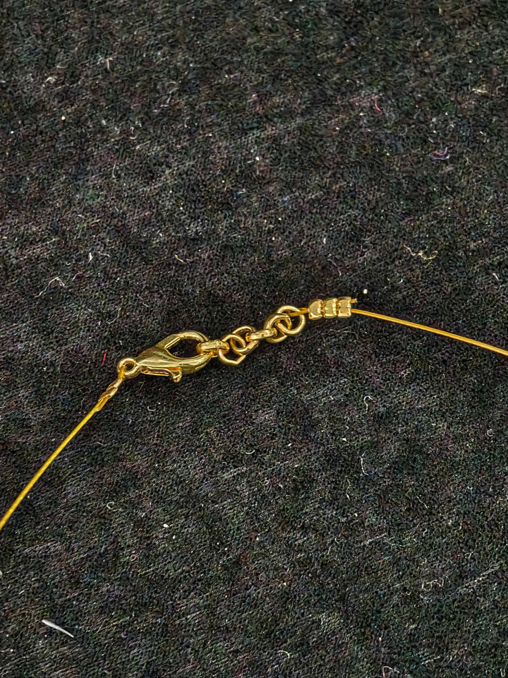Pichwai Pendant with Pearls on Wire Base pendant