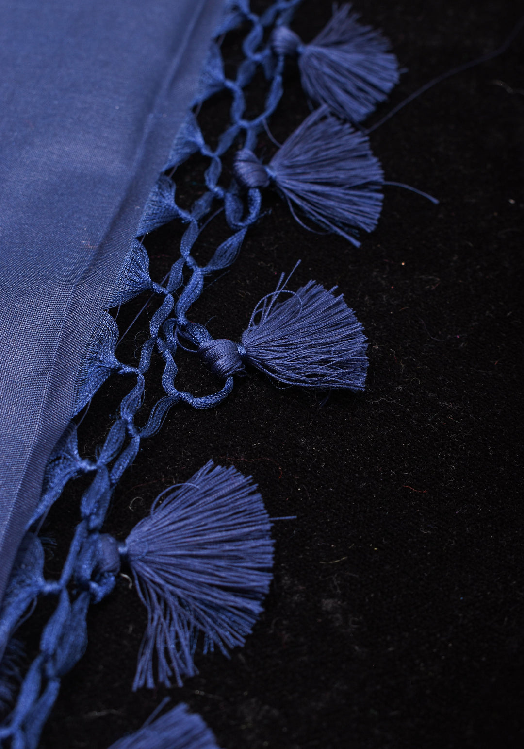 Space Cadet tone Exquisite Meenakari Rose Jaal Semi Silk Saree and zari border