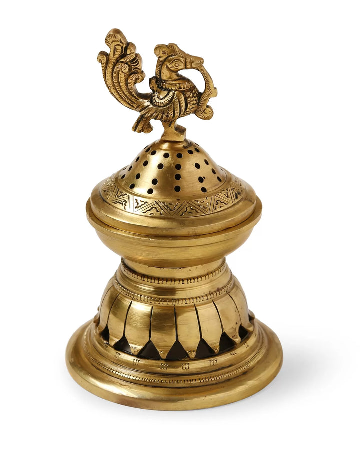 Incense Burner - Peacock Design - L | SHOBITAM