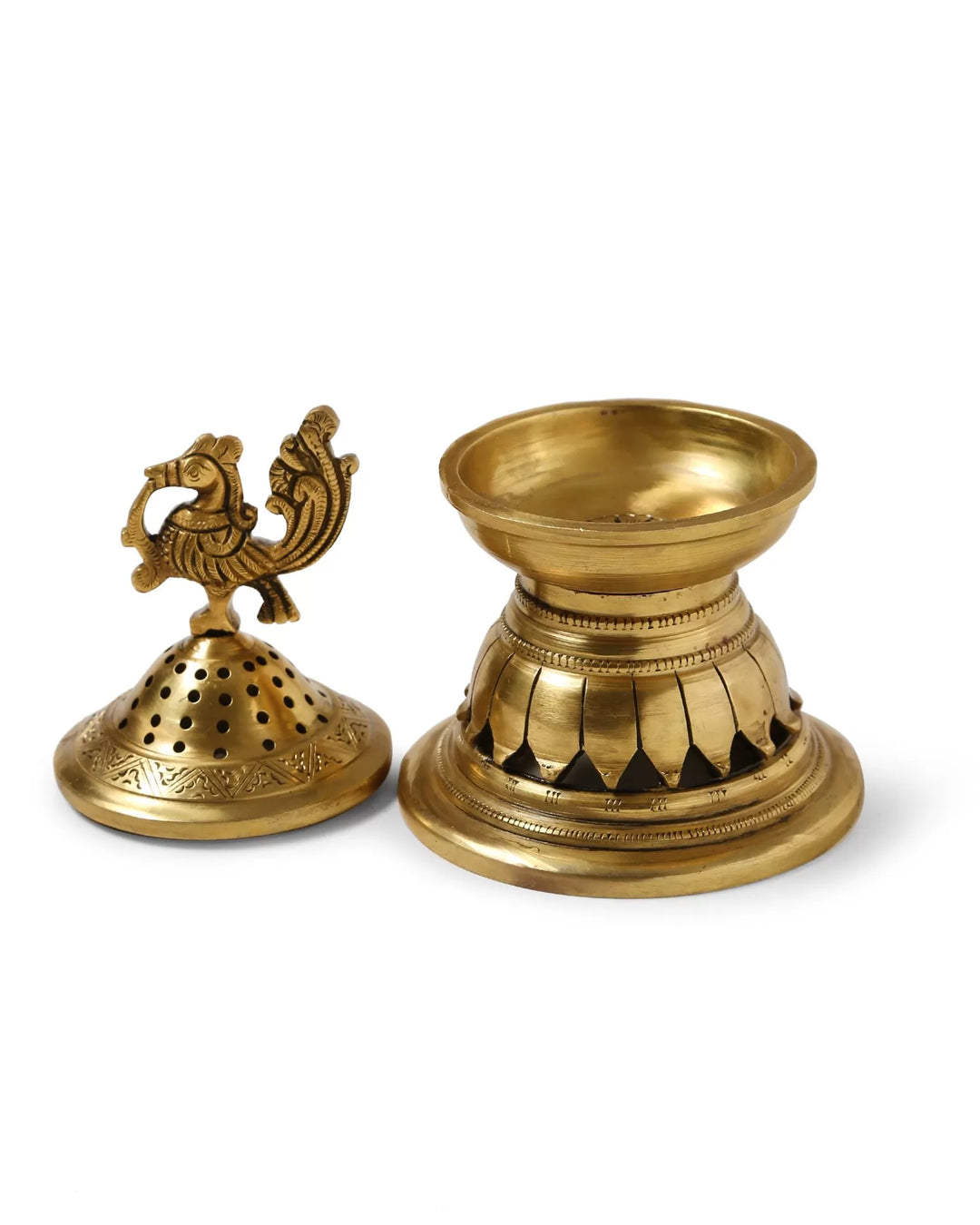Incense Burner - Peacock Design - L | SHOBITAM