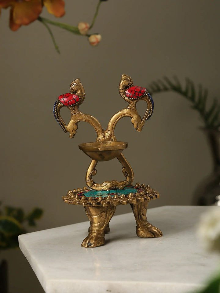 Diya - Bird With Stones And Stand | SHOBITAM