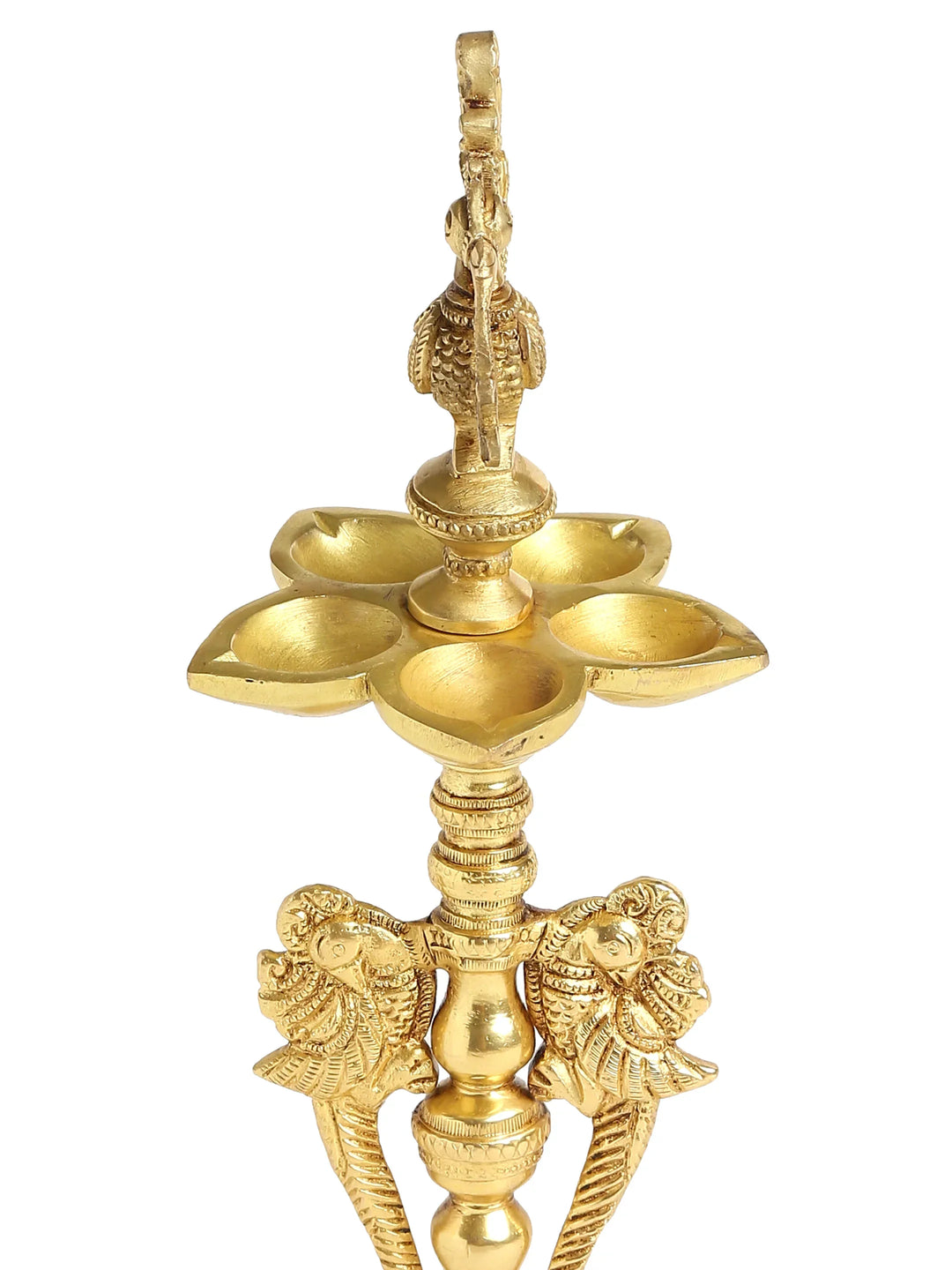 Diya - Peacock with five Diyas | SHOBITAM