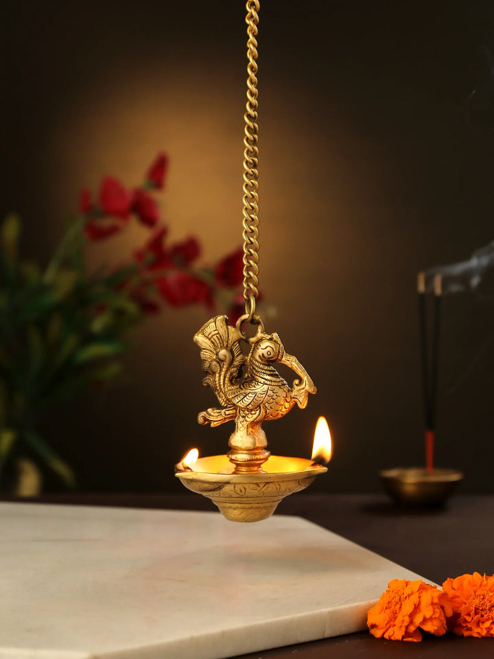 Diya - Bird Hanging 3 (Three) side | SHOBITAM
