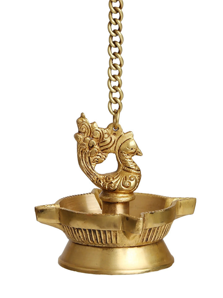 Diya-Peacock Hanging Diya 4(Four) sides | SHOBITAM