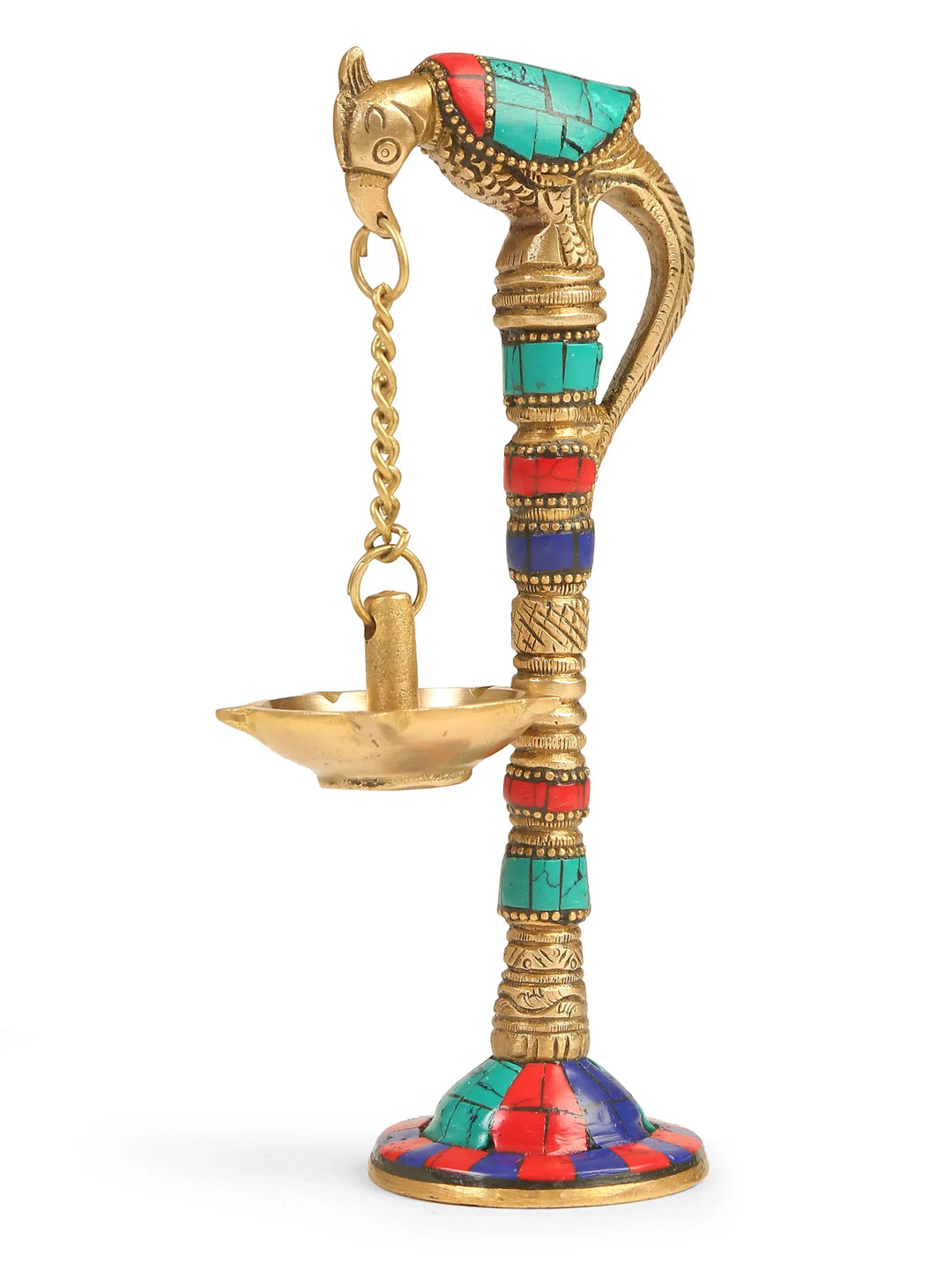 Diya - Brass Parrot Diya | SHOBITAM
