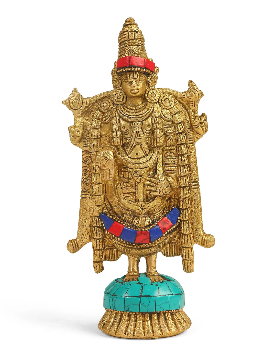 Brass Statue - Balaji With Stone Work | SHOBITAM