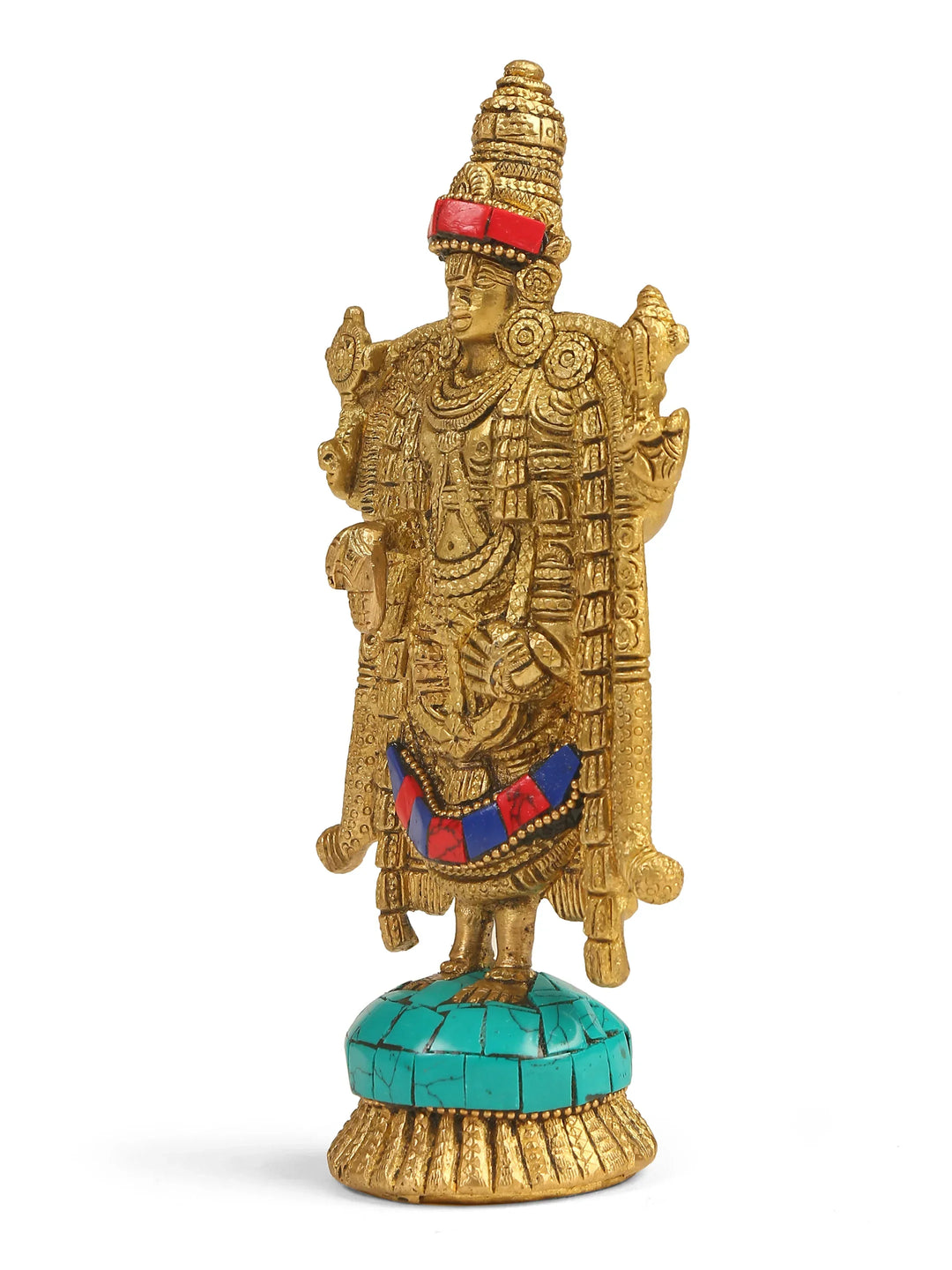 Brass Statue - Balaji With Stone Work | SHOBITAM