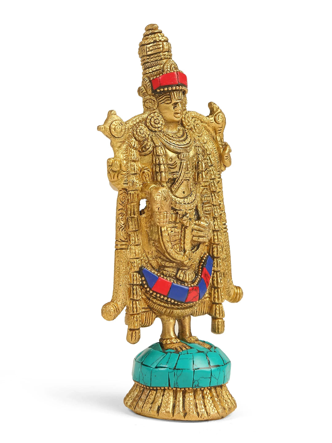 Brass Statue - Balaji With Stone Work | SHOBITAM