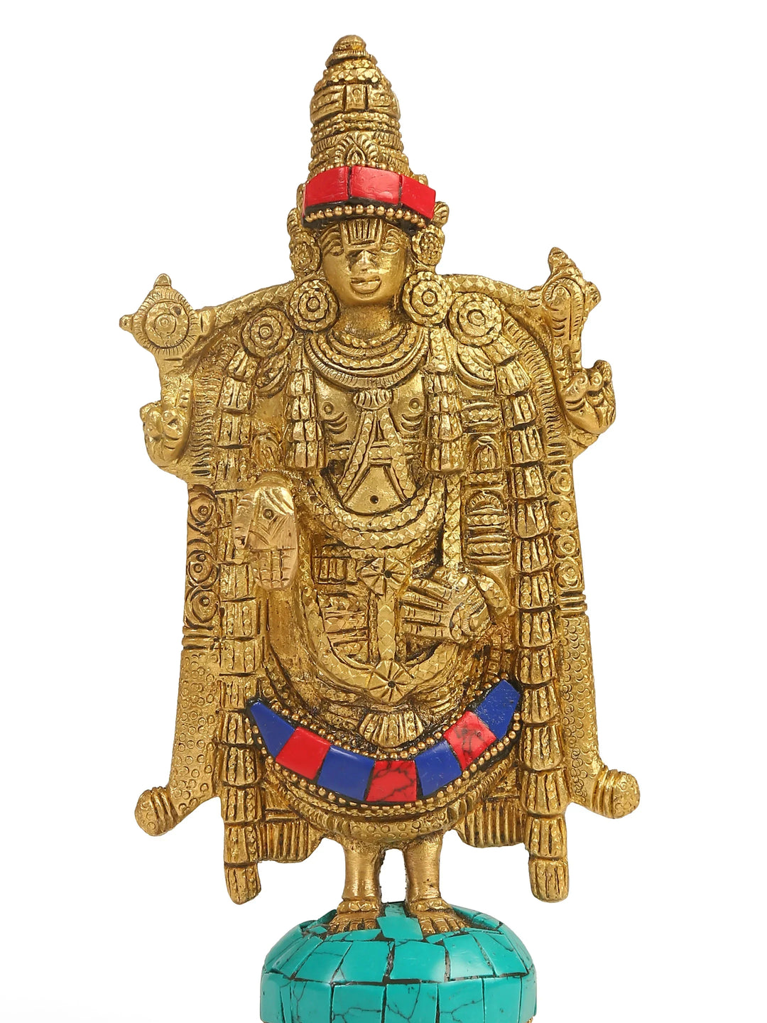 Brass Statue - Balaji With Stone Work | SHOBITAM