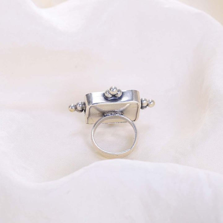 Pure 92.5 Silver Fantasy Oxidised Ring | SHOBITAM