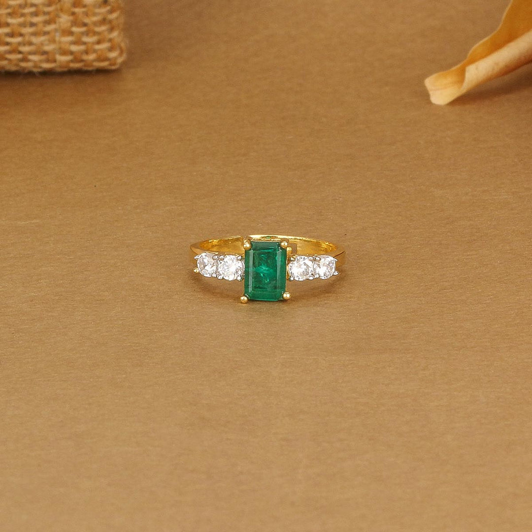 92.5 silver Glitz Diamond Design Ring | SHOBITAM