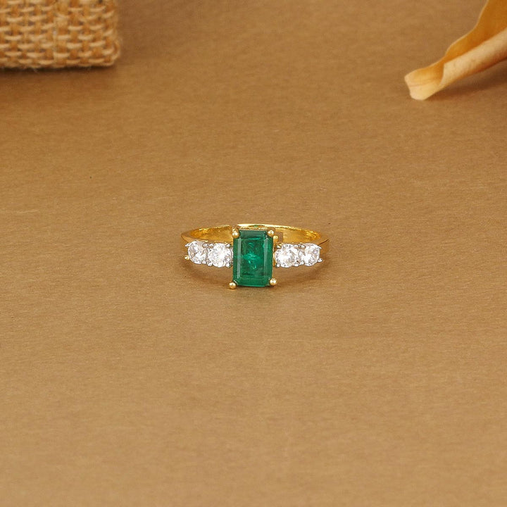 92.5 silver Glitz Diamond Design Ring | SHOBITAM
